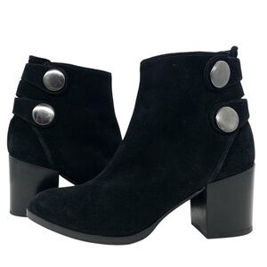 Alberto Fermani Black Suede Ankle Boots